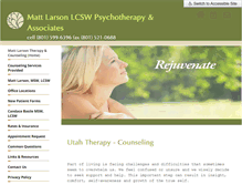 Tablet Screenshot of mattlarsontherapy.com